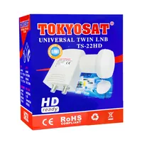 TOKYOSAT TS-22HD 뜨거운 판매 2 출력 lnb 범용 모노 블록 lnb 위성 접시 인터넷 ku lnb