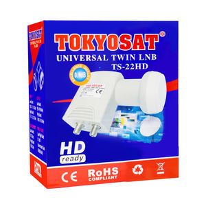 Tokyosat prato por satélite lnb, 2 saídas universal lnb monoblock lnb internet ku lnb TS-22HD