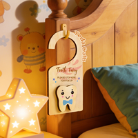 Boîte à dents de la Fée des Dents en bois écologique pour bébés et enfants