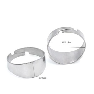 วงแหวนสแตนเลสแบบปรับได้ ขนาดกลาง สำหรับทำเครื่องประดับ DIY - Product Image 4