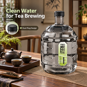 Proveedor OEM ODM, Contenedor de <span class=keywords><strong>Agua</strong></span> Octagonal de Plástico Transparente de Grado Alimenticio con Base de 20L, Nuevo, para Bebidas - Product Image 2