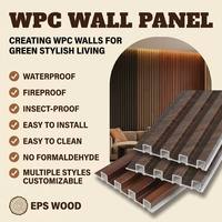 Panel de Pared Interior WPC Ignífugo, Diseño Moderno para Uso Doméstico, Patrones Geométricos Florales Damasco, Origen Shandong