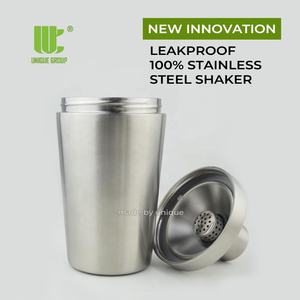 Vaso Mezclador de Proteínas Metálico, Contenedor de Acero Inoxidable para Polvo, Cuchara Medidora, Set de Nutrición y Fitness, Hermético y a Prueba de Fugas para Viajes - Product Image 2