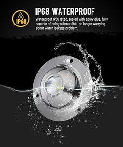 Les lumières sous-marines de bateau d'IP68 9W LED ont mené les lumières submersibles de tache 12V 24V - Product Image 5