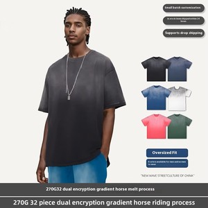 T-shirt d'été tendance pour homme en <span class=keywords><strong>coton</strong></span> de style américain, manches courtes numériques, <span class=keywords><strong>lavables</strong></span>, 100% <span class=keywords><strong>coton</strong></span>. - Product Image 2