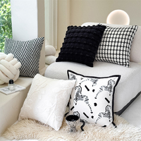 Coussins vintage chics de zèbre pour le salon à la maison, coussin de luxe pour canapé-lit et décoration de dossier