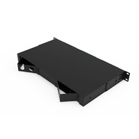 Panneau de brassage fibre optique 72 ports ODF en acier, 1U, 19 pouces, pour montage en rack, avec tiroir coulissant rail DIN 3LGX pour boîtier fibre optique