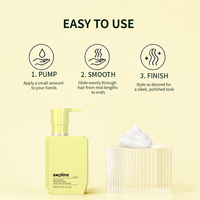 OEM Soin Coiffant Double Action Hydratant Volumisant Anti-Frisottis pour Cheveux Épais, Léger, Fini Non Gras, Lissant