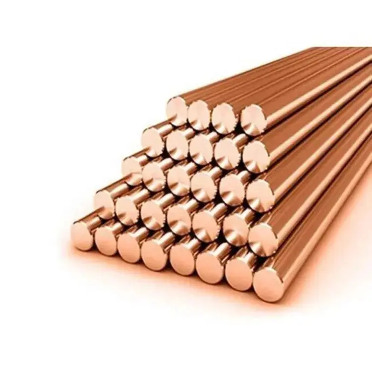 Venta caliente barra de cobre peso C11000 C101 Barra de cobre sólido 99.9% precio de cobre por kg
