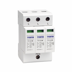 Tycotiu TY-12.5M 275 4 P công nghiệp TUV chứng nhận hệ thống điện bảo vệ tăng 12.5ka T1 + T2 Loại 1 + 2 lớp I + II lớp B + C 4 cực - Product Image 4