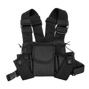 Chaleco Táctico de Nylon Ligero para Radio de Dos Vías, Arnés de Pecho para Operador de Radioaficionado, Funda para Walkie Talkie, para Exteriores - Product Image 2
