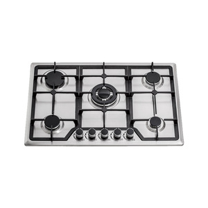 Mejor Precio Nueva Llegada Cocina de Gas de 5 Quemadores Encimera Estufa de Gas Construida de Acero Inoxidable Estufa para Cocina Familia Eléctrica Directa China - Product Image 6
