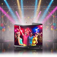 Écran LED personnalisé pour cabine DJ, mur vidéo LED flexible pour événements, panneau LED pour scène musicale, affichage LED pour cabine DJ