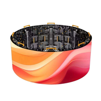 Panel de Pantalla LED Curva P3.91 para Alquiler de Video Wall Flexible, Pantalla Móvil para Conciertos en Interiores