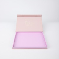 Boîte à tiroir en papier kraft imprimée sur mesure avec fenêtre transparente, emballage de luxe pour cadeaux et cosmétiques, recyclable, promotionnel