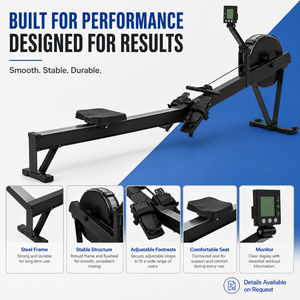 Rameur Commercial en Acier avec <span class=keywords><strong>Ergomètre</strong></span> à Rames, Ensemble Complet d'Équipement pour Salle de Sport - Product Image 3