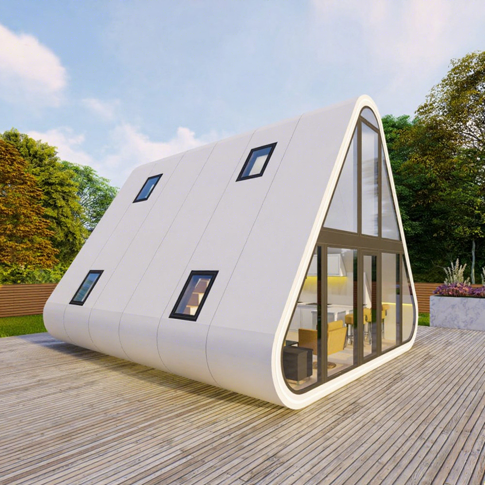 Container House New Technology Prefab House Waterproof Triangular ...
