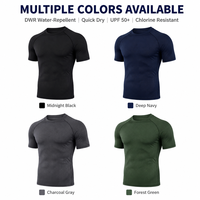 Vêtements de surf pour hommes en gros, résistants à l'eau, protection UPF 50+, finition DWR, résistants au chlore