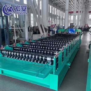 PPGI GI Metal Hierro Onda en forma de azulejo Hoja de techo Corrugado en frío Máquina formadora de rollos <span class=keywords><strong>para</strong></span> la venta - Product Image 2