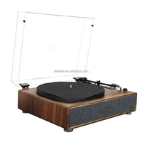 Tourne-disque vinyle classique rétro marron vertical Aux Rca Line