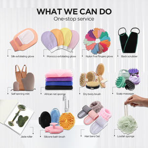 Custom Pakket Viscose Marokko Body Scrub Kessa Mitt Handschoen Exfoliëren Bad Exfoliërende Handschoenen - Product Image 6