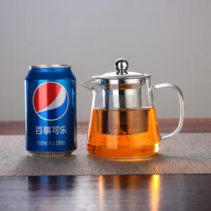 Tetera de vidrio con infusor extraíble, tetera de hojas sueltas y florecientes de 45oz, tetera segura y variedad de té - Product Image 5