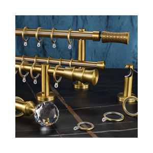 <span class=keywords><strong>Tringle</strong></span> à <span class=keywords><strong>rideau</strong></span> en métal à surface lisse, ensemble d'accessoires pour <span class=keywords><strong>tringle</strong></span> à <span class=keywords><strong>rideau</strong></span>, <span class=keywords><strong>tringle</strong></span> de douche en laiton pour salon - Product Image 5