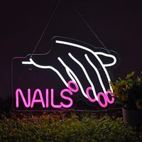 Enseigne néon personnalisable couleur et forme pour salon de manucure, lumière LED néon à intensité variable pour décoration murale, hôpitaux, entreprises et utilisation automobile