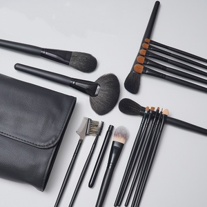 Juego Profesional de 18 Brochas de <span class=keywords><strong>Maquillaje</strong></span> para Base, Ojos y Polvo, con Cerdas Naturales de Animales, Venta al Por Mayor, Marca Personalizada - Product Image 2