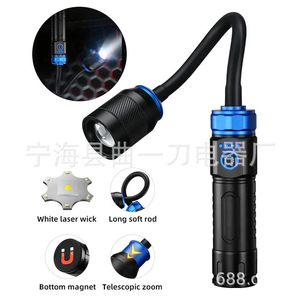 Lampe de travail LED portable, rechargeable par Type C, col flexible à 360 degrés, éclairage extérieur pour réparation automobile et barbecue - Product Image 2