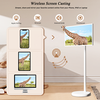Monitor LCD Portátil con Pantalla Táctil de 21.5/24/32 Pulgadas, Pantalla Inteligente Recargable con Android TV para Tiendas Minoristas y Centros Comerciales