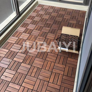 Sıcak satış kaymaz açık bahçe dekoratif birbirine DIY katı döşeme için WPC kompozit zemin kiremit - Product Image 6