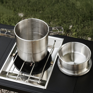 Set da Cucina Portatile per Campeggio in Acciaio Inox 304, Attrezzatura da Cucina per Esterni - Product Image 4
