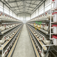Cage à batterie de type A galvanisée à chaud pour 1000 poules pondeuses, durée de vie de 15 ans, adaptée aux fermes avicoles africaines