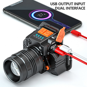 Linterna Frontal LED con Sensor <span class=keywords><strong>de</strong></span> Movimiento, 700 Lúmenes, Zoom, Recargable por USB, Impermeable, Ligera, Manos Libres, para Exteriores - Product Image 5