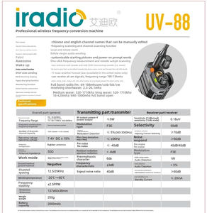 Radio Iradio UV-88 GPS CB 27Mhz, Radio Multibanda de Onda Corta 2.3-26.1Mhz AM FM SW MW LW SSB, Receptor Walkie Talkie con <span class=keywords><strong>Antena</strong></span> de Bucle - Product Image 2