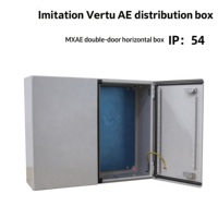 Armoire de commande industrielle à double accès, étanche aux intempéries, à la poussière et à l'eau, avec panneau de commande métallique