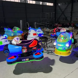 Popular in China Amusement Park Lifting Rotating Airplane Rides 6 seats Steel Plastic Small Carnival Games Kids Rides For Sale