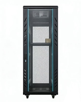 Armoire de serveur sur pied de 19 pouces, modèle profond 1840*600*800mm (1,8m), en acier SPCC avec porte en verre trempé revêtu, en stock.