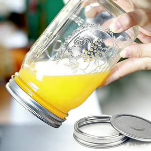 Bocaux Mason à large ouverture de 16 oz et 32 oz avec couvercle, vente en gros d'usine, grands récipients de stockage alimentaire pour cornichons, confiture, sauce <span class=keywords><strong>tomate</strong></span> - Product Image 5