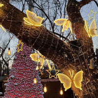 Décoration de Noël extérieure étanche IP65 à LED, personnalisée, avec simulation statique/dynamique pour aménagement paysager, en mouvement