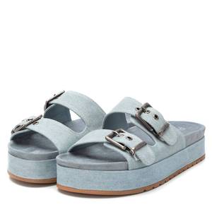 Sandali con Zeppa Refresh da Donna, Blu Chiaro in Denim, Slip-On con Plateau, Taglia 40 - Product Image 3