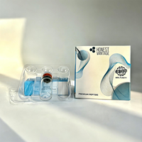 Boîte en carton blanc personnalisée pour flacons de 2 ml, 3 ml, 5 ml, 10 ml avec plateau en plastique thermoformé