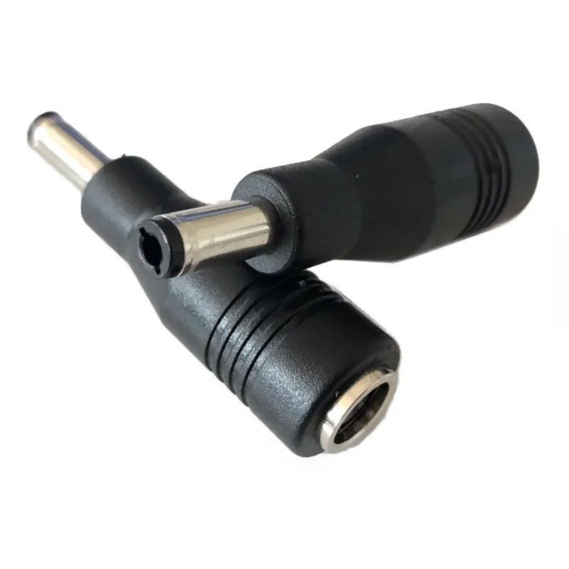 Custom Logo Electric dc Adaptor Plugs 5.5*2.5 Male To 7.4*0.6 Female dc Power Plug Adapter With Black Color