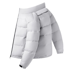 ปกยืนขึ้นสีทึบหลวมขนมปังและเสื้อผ้าคู่แจ็คเก็ต2025หนาขึ้นใหม่สำหรับฤดูหนาวพักผ่อนทันสมัย - Product Image 2