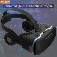 Kacamata VR Shinecon Thousand Magic G02ED Edisi Ponsel, Layar Terpasang di Kepala, Panorama 360 Derajat, untuk Ponsel