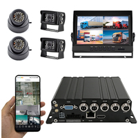 Enregistreur vidéo mobile 4CH MDVR 4G GPS WiFi avec sortie AHD 1080P/720P CVBS, plateforme CMSV6, stockage SSD/SD 1 To pour la gestion de flotte de bus