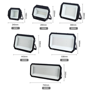 Nouveau modèle de jardin extérieur étanche en aluminium IP65 50W 100W 200W 300W 400W 600W LED projecteur - Product Image 3