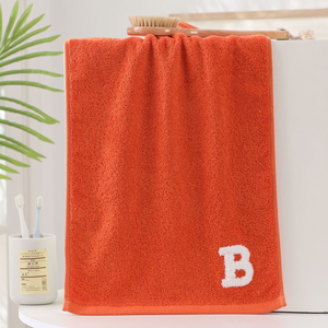 Serviette de toilette en coton 100% avec lettres <span class=keywords><strong>ABC</strong></span> brodées, douce et moelleuse, en tissu éponge, pour la maison, la salle de bain, usage quotidien - Product Image 6