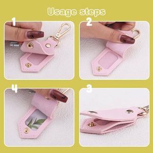 Portable Memorial Holder DIY Photo <b>Key</b> <b>Chain</b> with Custom Logo Embossed Hook Bag Charms Pendant Gift for Women & Pets - Product Image 4